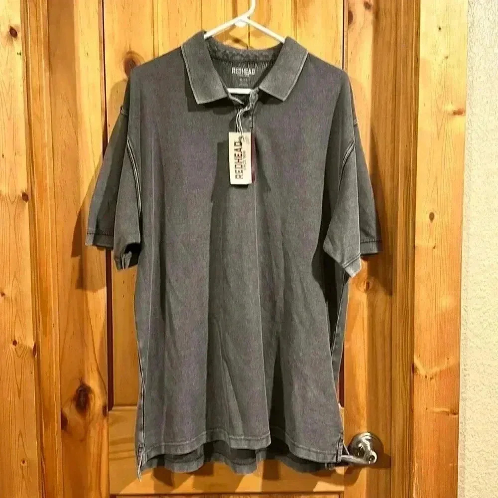 New Redhead Polo Shirt Men’s XL Gray Golf Short Sleeve